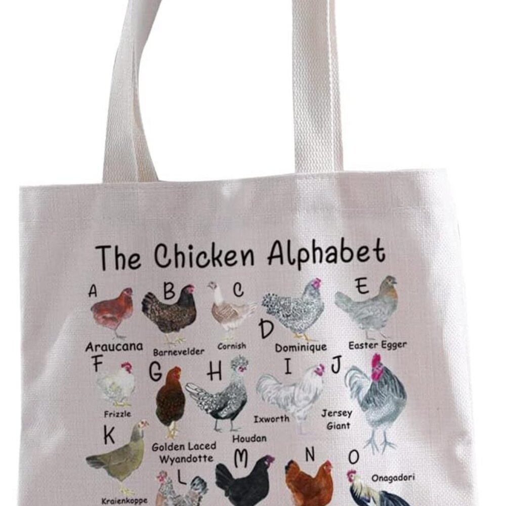 Chicken Tote Bag - A-Z Of Chicken Lover Gifts